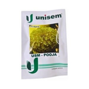 Unisem USM-Pooja F1 Hybrid Merigold Flower Seeds